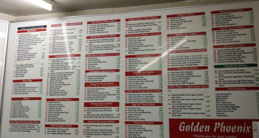 Golden Phoenix Fish And Chip Shop menu
