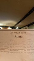 The Moon And Mushroom Inn menu