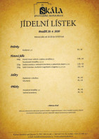 Hotelová Restaurace Malý Pivovar menu