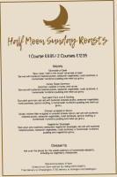 The Half Moon Inn menu