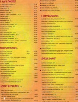 T. Raj menu