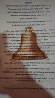 The Bell Ph menu