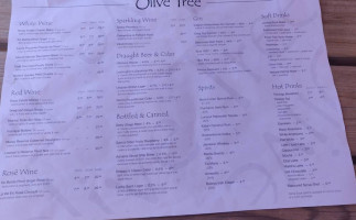 Olive Tree menu