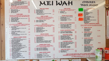 Mei Wah menu