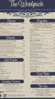 The Woolpack menu