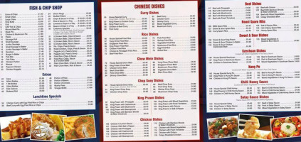The Avenue Fish menu