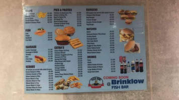 Brinklow Fish menu