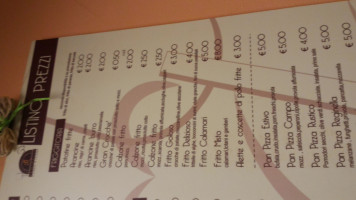 Reginella menu