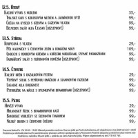 Pivovarská Prodejna Belveder menu