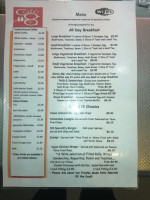 Cafe 118 menu