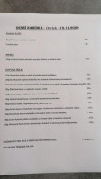 Restaurace Jindice menu