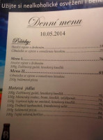 Restaurace A Penzion U Formana menu