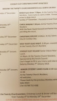 Twenty Churchwardens menu