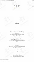 Earlsdon Supper Club menu