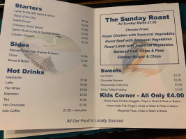 The Slipway Bar Restaurant menu