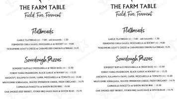 Darts Farm menu