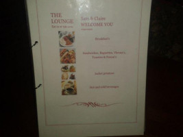 The Lounge menu