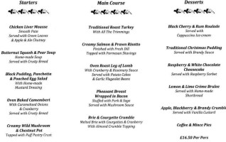 The Clubhouse menu