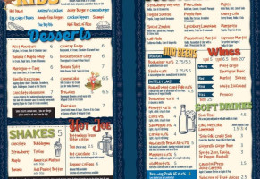 The Yankee Traveller menu