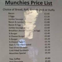 Ipswich Munchies menu
