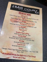 Mill Court menu