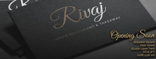 Rivaj Indian Takeaway menu