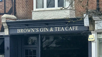 Brown's Surrey Gin Tea outside