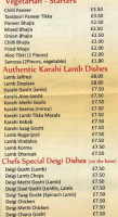 Mirchi Spice- Taste Of Lahore menu