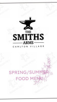 The Smiths Arms menu