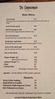 The Cornishman menu