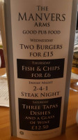The Manvers Arms At Cotgrave food