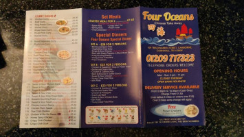 Four Oceans menu