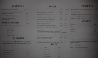 Weaversknowe menu