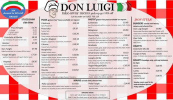 Don Luigi menu