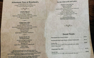 Branford's Restaurant Bar menu