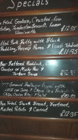 The Cricketers Arms menu