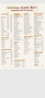 Salinas Coffee Mezzeh menu