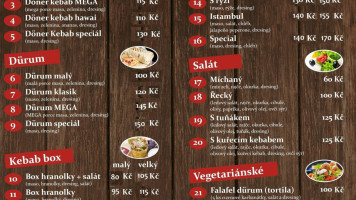 N&a Kebab A Pizza UnhoŠŤ menu