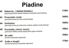 Il Panzerotto menu