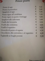 Trattoria San Nicola menu
