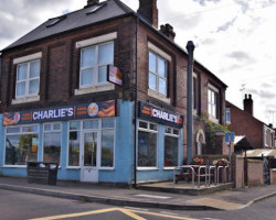 Charlies Chippy outside