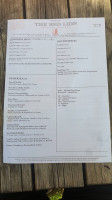 Red Lion menu