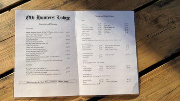 Old Hunters Lodge menu