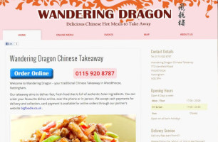 Wandering Dragon menu