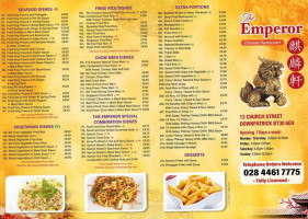 The Emperor menu