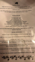 The Black Bull Donington menu