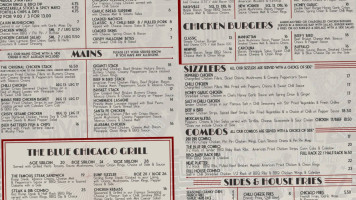 Blue Chicago Grill menu