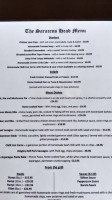 The Saracens Head Inn menu