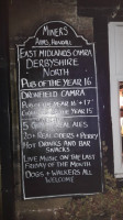 The Miners Arms menu