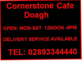 Cornerstone Cafe menu